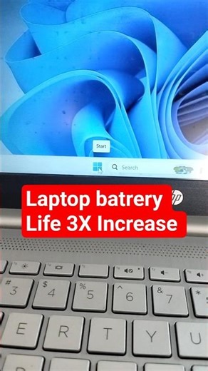 Laptop Battery Life 3X Increases #ytshorts #viral #laptop #shorts