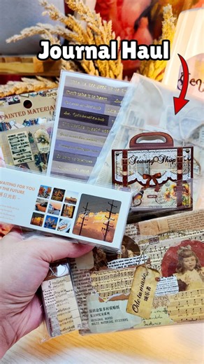 1.5K views · 31 reactions |  Journal Haul tayo dear! May vintage sticker and material paper na perfect sa junk journal  #journal #journaling #journalph #journalhaul #unboxing | Genelyn Sandaga | Facebook