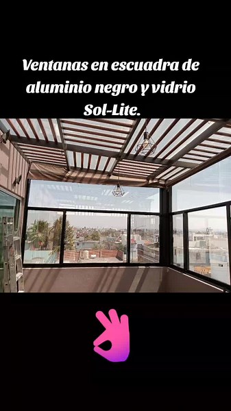 Ventanas en Escuadra de Vidrio Solar Sol-Lite