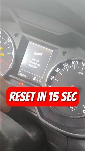 How to Reset Skoda Octavia Oil Warning in 15 Seconds! #OilReset #SkodaShorts
