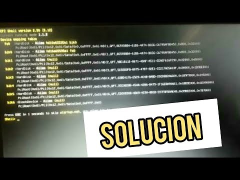 COMO SOLUCIONAR EFI Shell version 2.50🔴✅ RAPIDO ✅🔴