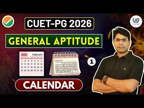 Calendar | Basic + Concept | General Aptitude for CUET PG 2026 | Sen Academy UGC - NET | LIVE