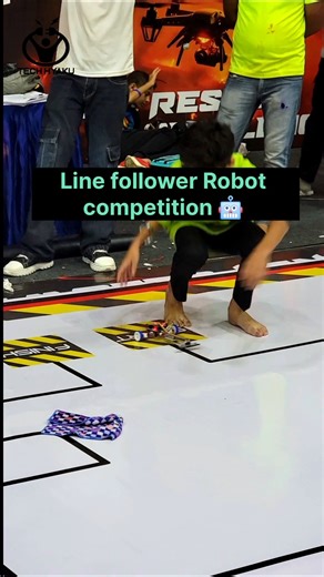 line follower Robot competition #techhyaku #technoxian #stem #linefollower #robot #competition