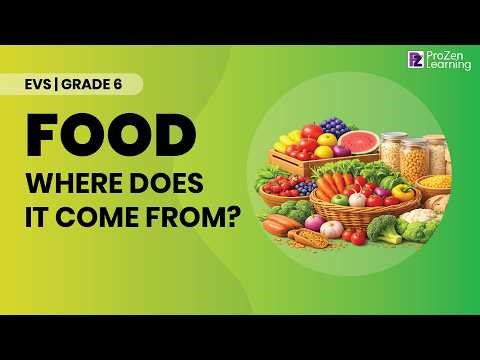 Food Where Does It Come From | ProZen learning | Grade 6 | Science
