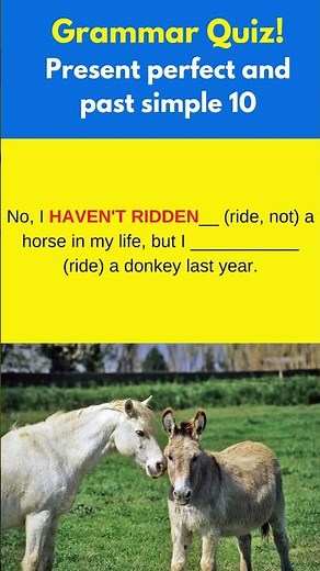 Present perfect and past simple 10