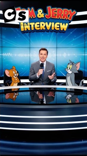 Tom & Jerry Comedy Interview Show #cartoon #cartoonnetwork #kids #shorts #animation #cartoonforkids