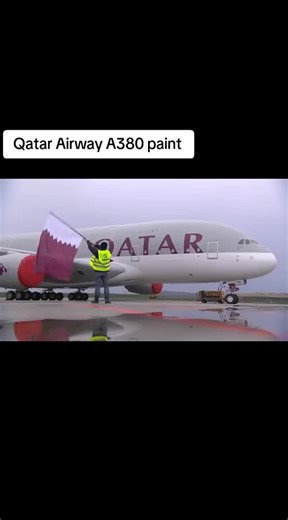Qatar Airways A380 Unique Paint Design