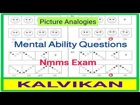 Nmms Exam Mat Questions in Tamil / Mental Ability / Reasoning Tricks / Kalvikan