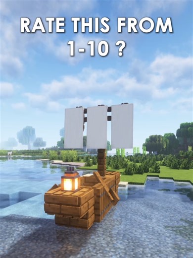 Minecraft How To Make A Mini Ship #minecraft #minecraftbuilding