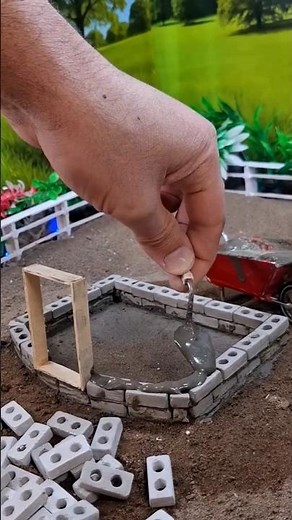 Incredible House Made With Mini Bricks Part 4 #shorts #miniature #diy