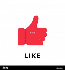 Like button icon for social media. Thumbs Up icon button Vector illustration design template. Like icon or button for video channel, blog, social medi Stock Vector Image & Art - Alamy