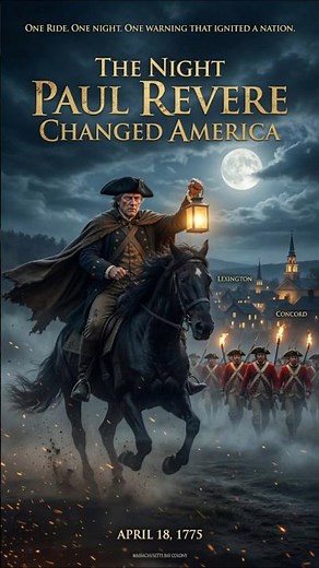 The Night Paul Revere Changed America 🇺🇸 | The Midnight Ride That Started a Revolution #usahistory