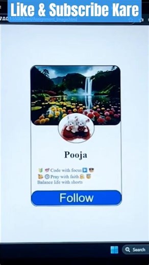 🔥HTML se bna Beautiful Profile Card😍 Simple but Attractive UI #coding #shorts #trending #viral #html