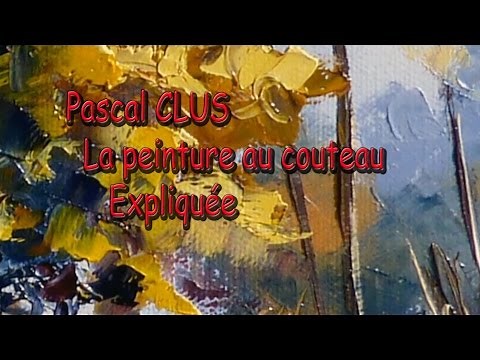 PASCAL CLUS - Cours peinture au couteau- Coucher de soleil 2/2