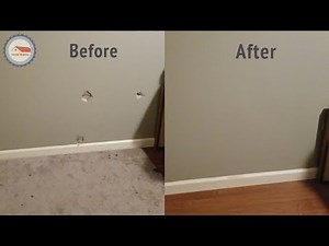 Repairing Drywall and Baseboard Trim