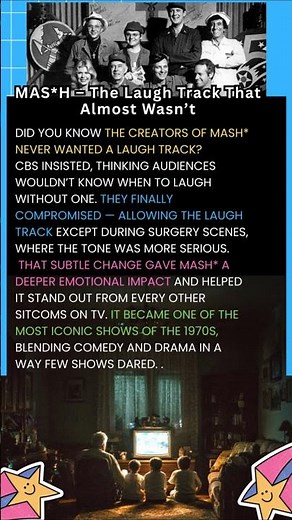 MASH – The Laugh Track That Almost Wasn’t #MASH #70sTV #ClassicTV