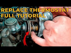 How to Replace Mercedes Thermostat M272 W211, W204 W212 / The engine does not warm up to 90 degrees