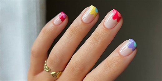20 Short Nail Ideas for May, Including Summer Stripes and Strawberry Milk