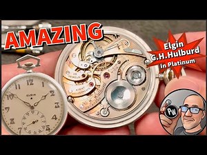 Elgin Hulburd Pocket Watch in Platinum — Rare & Elite Combination Perfect For A Watch Snob