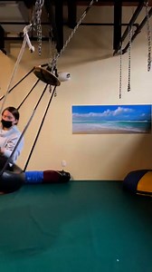 Platform Swinging! This activity set up uses a platform swing with...