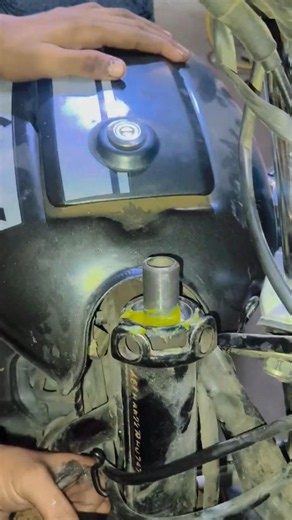 how to Splendor bs6 balesar install! handle lubricants Goli#short video