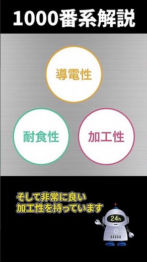 1分でわかる【アルミ】合金1000番系アルミのプロが簡単に解説してみました。#東京都大田区 #老舗 #アルミ1000番台 熱伝導 耐食性 #安全対策 #アルミ加工 #shorts