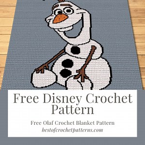 Free Disney Crochet Pattern – Free Olaf Crochet Afghan | Crochet Patterns, Tips, and Designers