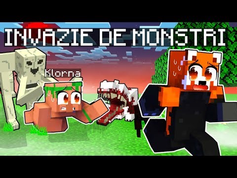 Invazie de MONSTRI modificati Genetic in Minecraft cu Klorna!