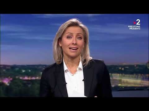 20H Journal opening Anne-Sophie Lapix / France 2 news intro