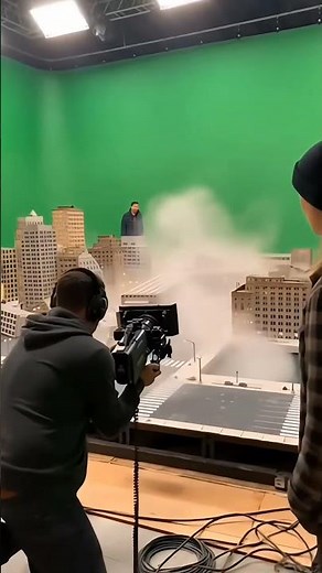 Maket Set City Falling Apart in the Subconscious : Inception Behind the Scenes