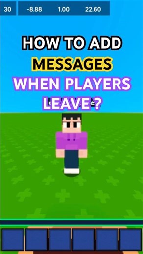 How to add messages when players leave the game in bloxd.io #bloxdio #bloxd