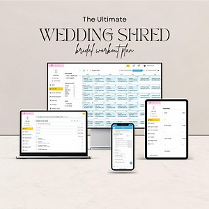 Wedding Shred Workout Plan, Fitness, Womens Workout Plan, Wedding Bod, Wedding Ready, Exercise. - Etsy UK