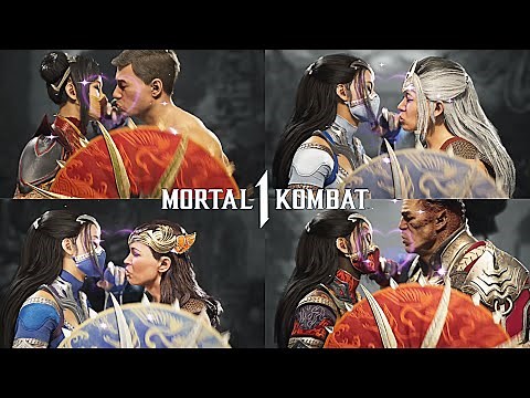 Kitana kiss ALL Fighters - Mortal Kombat 1