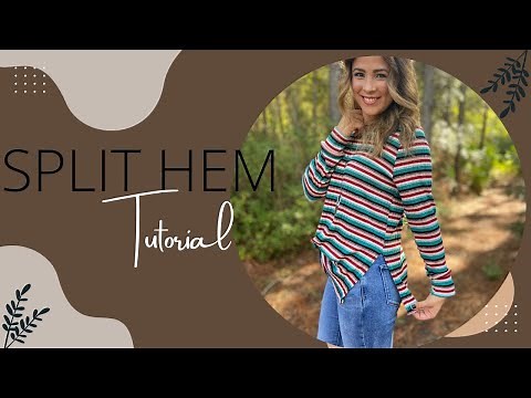 Sewing Tutorial- Creating A Split Hem On Any Top!