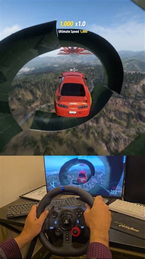 Supra MK4 1800HP Fully Tuned 😯 | Forza Horizon 5 | Steering Wheel Gameplay #shorts #trending #foryou