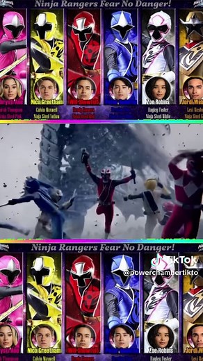 Rangers Vs Draven Army. This was a cool battle. It was also the episode that showed Tommys master morpher. It’s always great to see so many rangers together. Seeing the falcon Zord was amazing. Have a great night everyone. May the power protect you all. #powerchambertiktok #ninja #team #reunion #battle