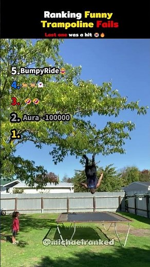 Ranking Funny Trampoline Fails #funnyfails
