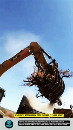 Heavy duty root removal tool for land clearing work #tool