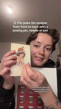 Embroidery on paper: tips and tricks