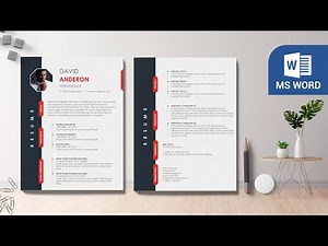 How to Make Two Pages Resume / CV in MS Word l 2 Pages Resume Template l DOWNLOAD FREE ⬇ (2021)