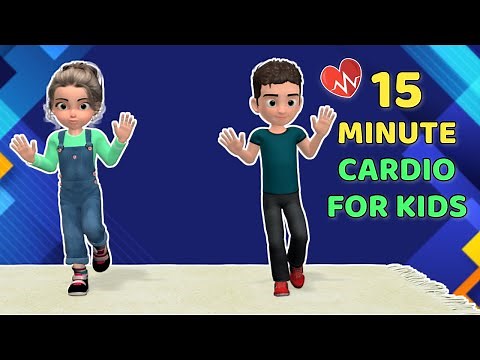 15 MINUTE FUN CARDIO EXERCISE - WORKOUT FOR KIDS