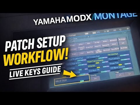 How to setup Yamaha MODX/MONTAGE patches for live worship