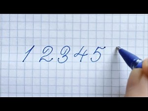Cursive handwriting practice ⚜ Cursive numbers from 0-9 ⚜ Beautiful calligraphy