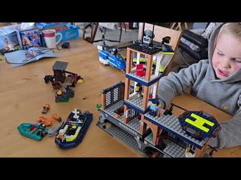 Lego Police Island Prison - Alcatraz Escape - Mountain Police Chase - Outdoor Boys - Adventure Agent