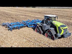 CLAAS 12.650 Terra-Trac Tractor Disking 49 ft Per Pass