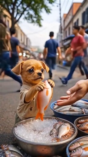 The poor puppy didn't have machhali so his rich friends making fun of him #Animansion