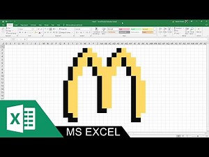 How to create a pixel art McDonald's logo