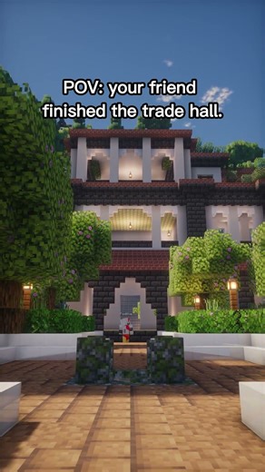 Trade Hall #minecraft #minecraftbuilding #minecraftshorts #cinematic