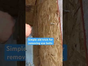 Using Allen key to remove eye bolt #homerenovation #workshop #tipsandtricks