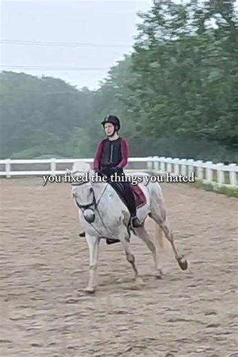 I still have a lot to work on but I feel like I’m getting pretty good with this boy❤️ #pony #lessonpony #favoritepony #horseriding #horseridinglesson